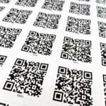 Individuell gestaltete QR- oder Barcode-Aufkleber, 20 Stück (45 × 45 mm) - Image 2